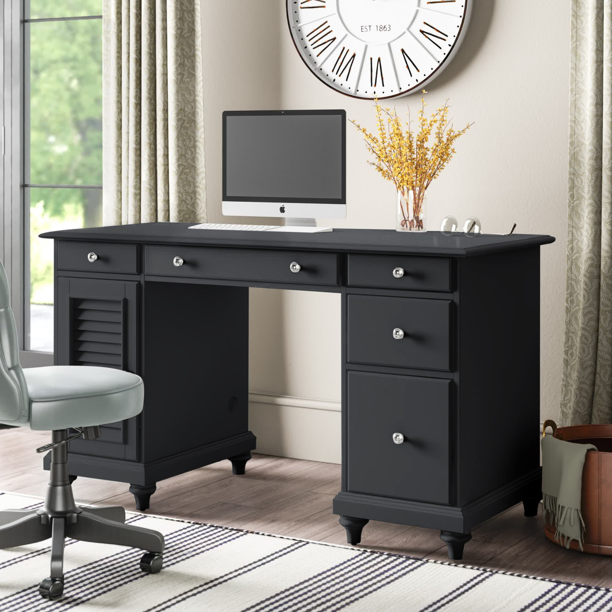 Wayfair | Black Medium Desks You'll Love in 2022