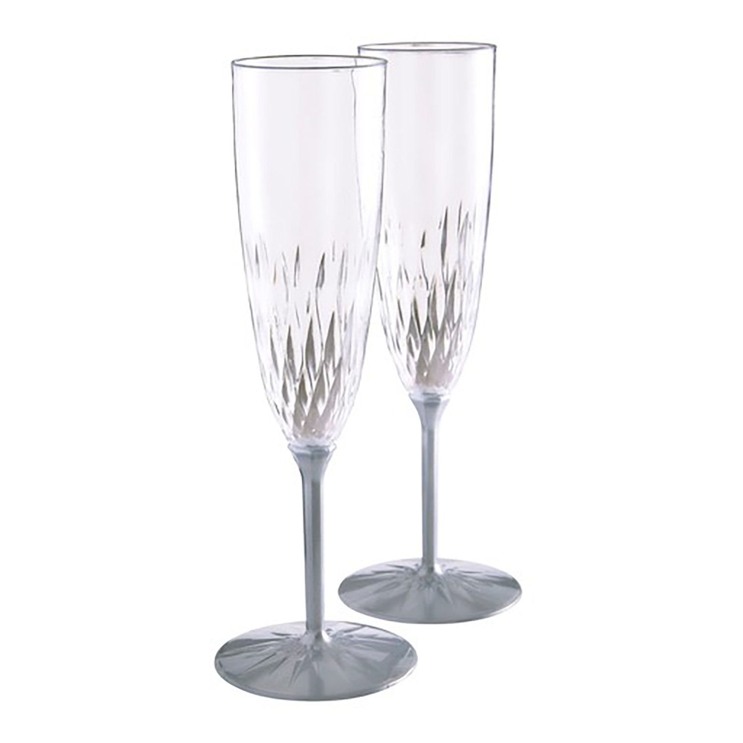Silver Spoons Vintage Collection Disposable Champagne Glasses For