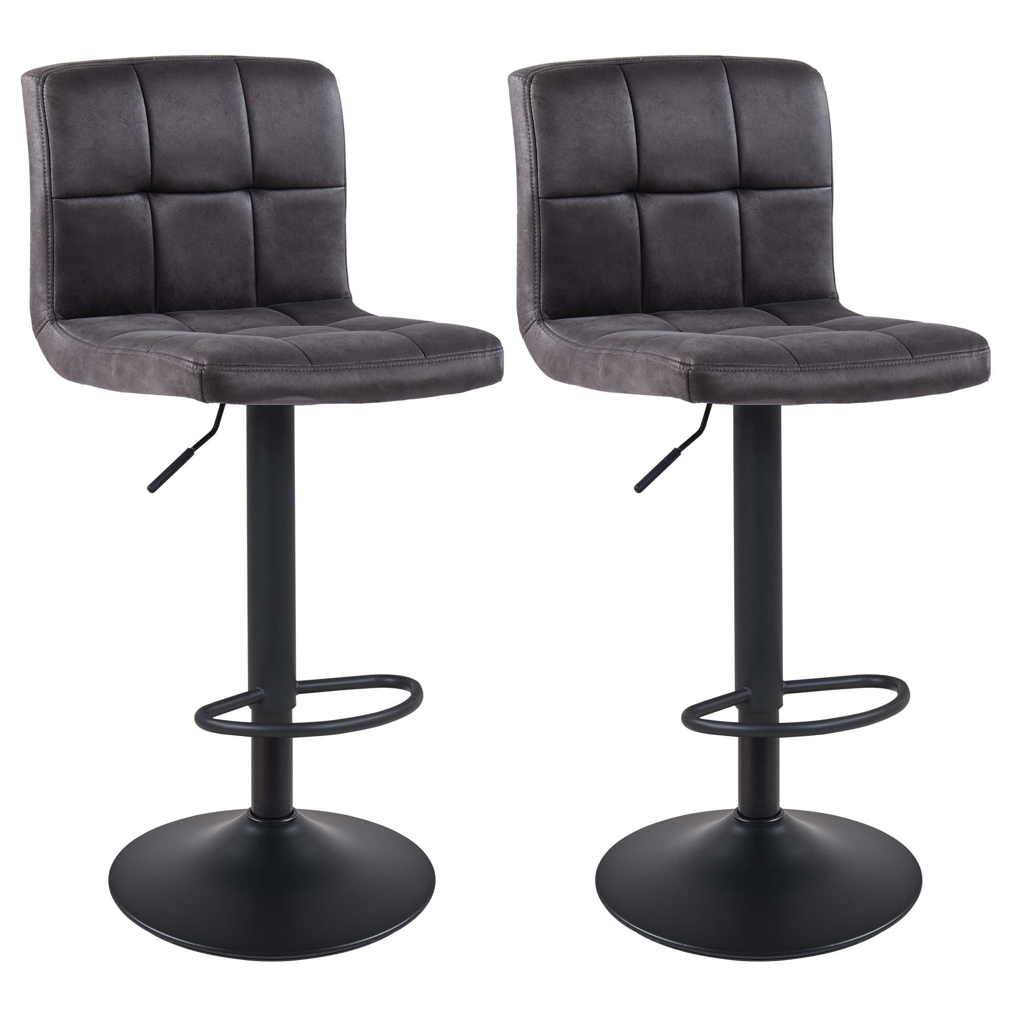 Latitude Run® Amjed Swivel Adjustable Height Bar Stool & Reviews Wayfair