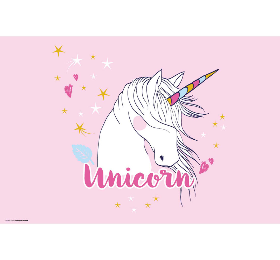 cover-your-desk.de Schreibtischunterlage Unicorn Colour: altrosa