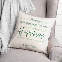 Patrick Day Green Throw Pillow Cushion Cover Set of 4 18 x 18 inches 45 x 45 cm Phantoscope Happy St