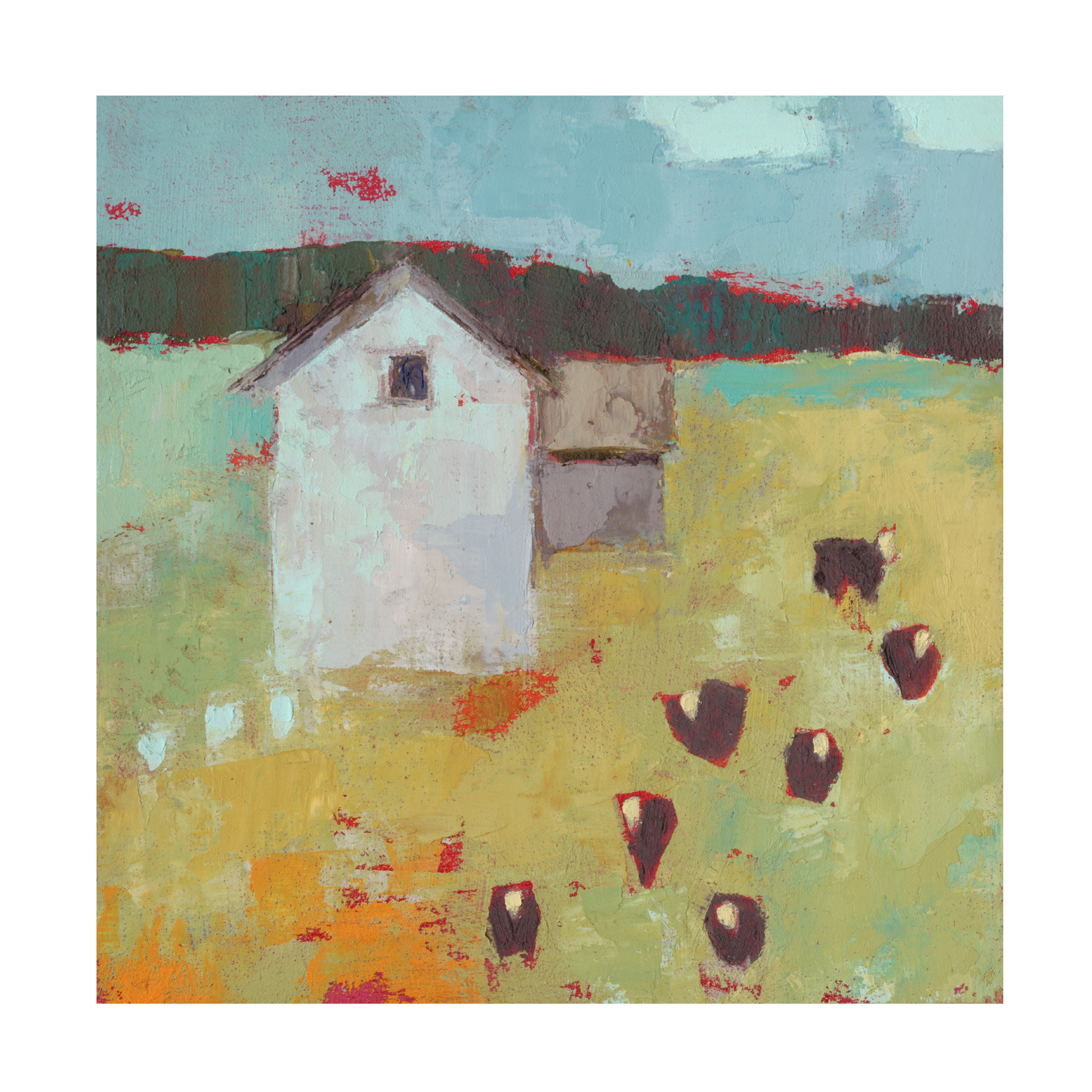 Rosalind Wheeler Potosi Barn Potosi Barn by Sue Jachimiec Wrapped Canvas Painting Wayfair