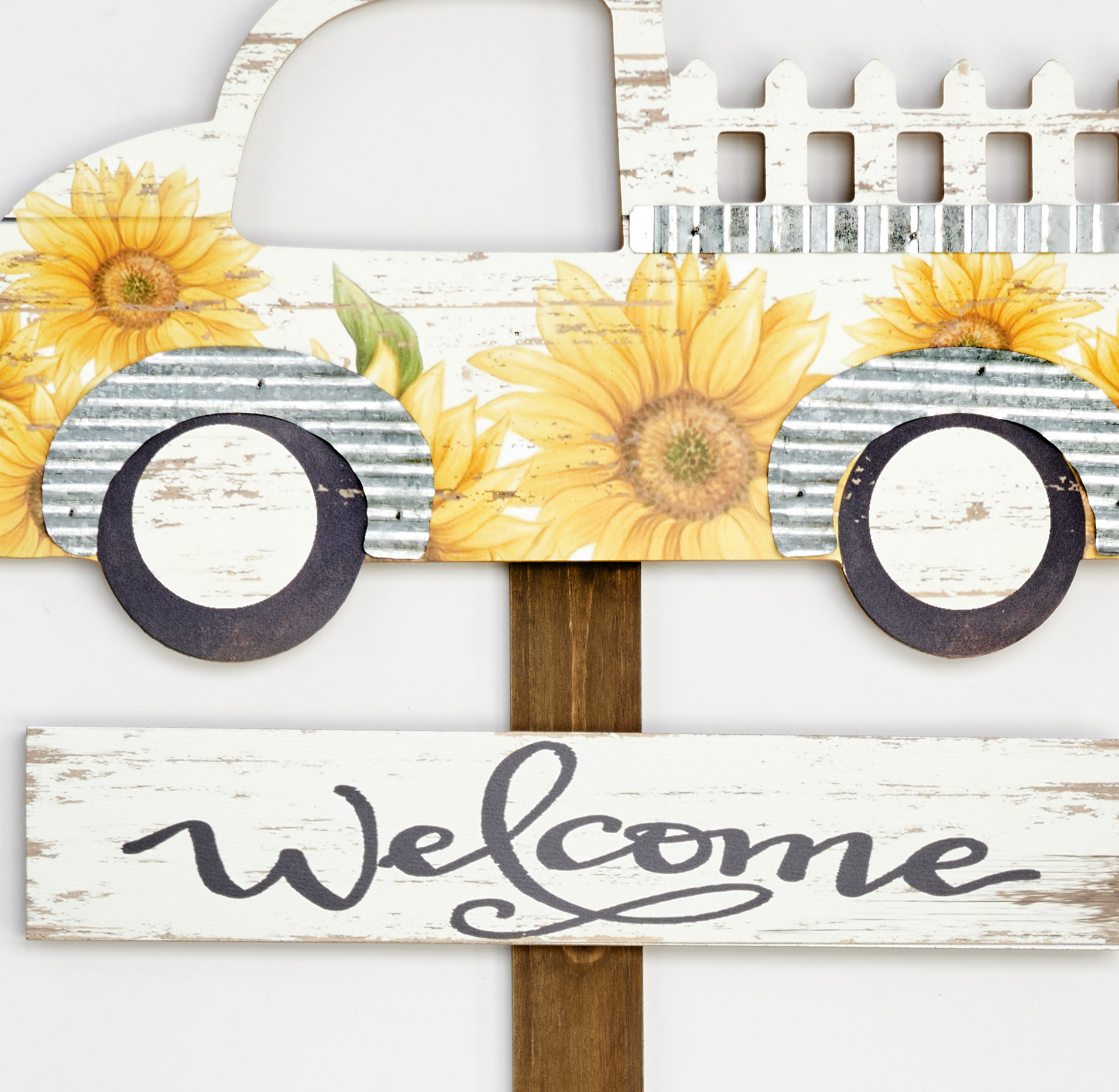 Gracie Oaks Pickup Truck Garden Stake Wayfair