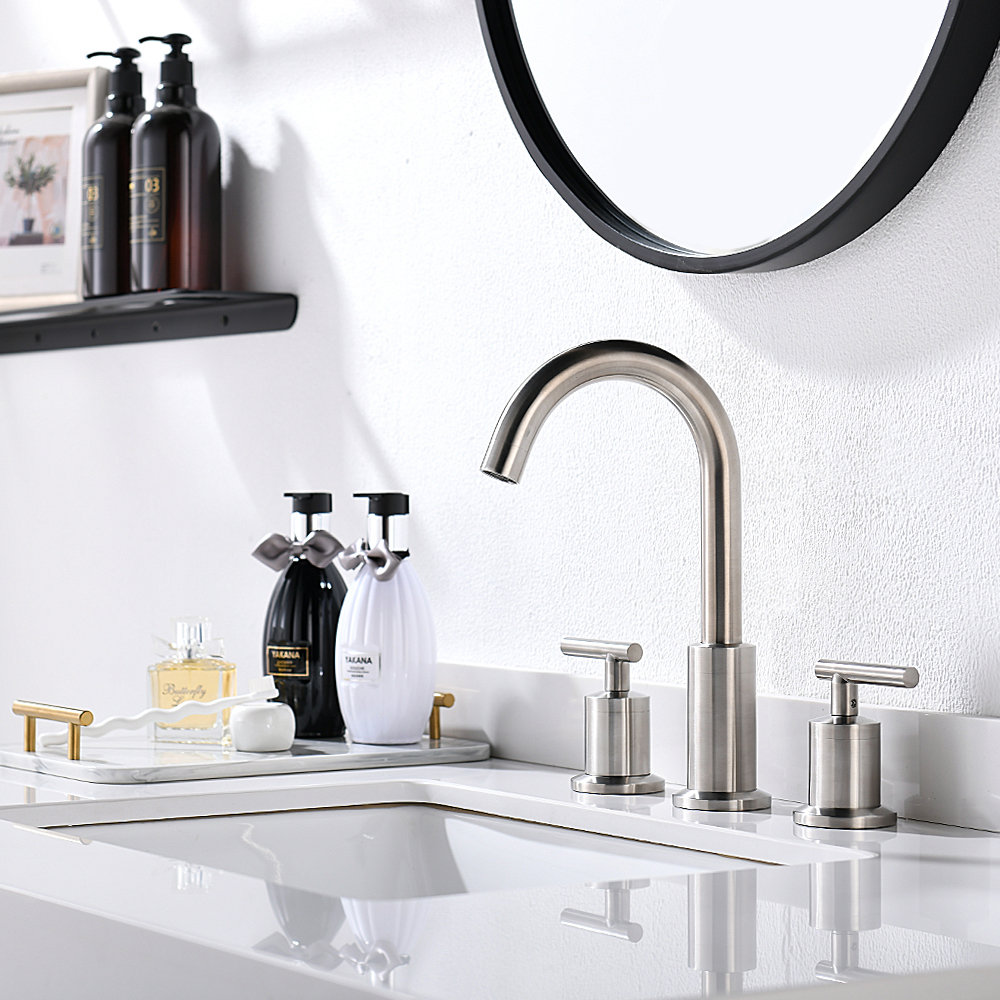 KADILAC Widespread Faucet 2-handle Bathroom Faucet with Drain Assembly ...