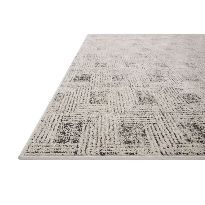 Gracie Oaks Ailiana Performance Gray/Graphite Rug | Wayfair
