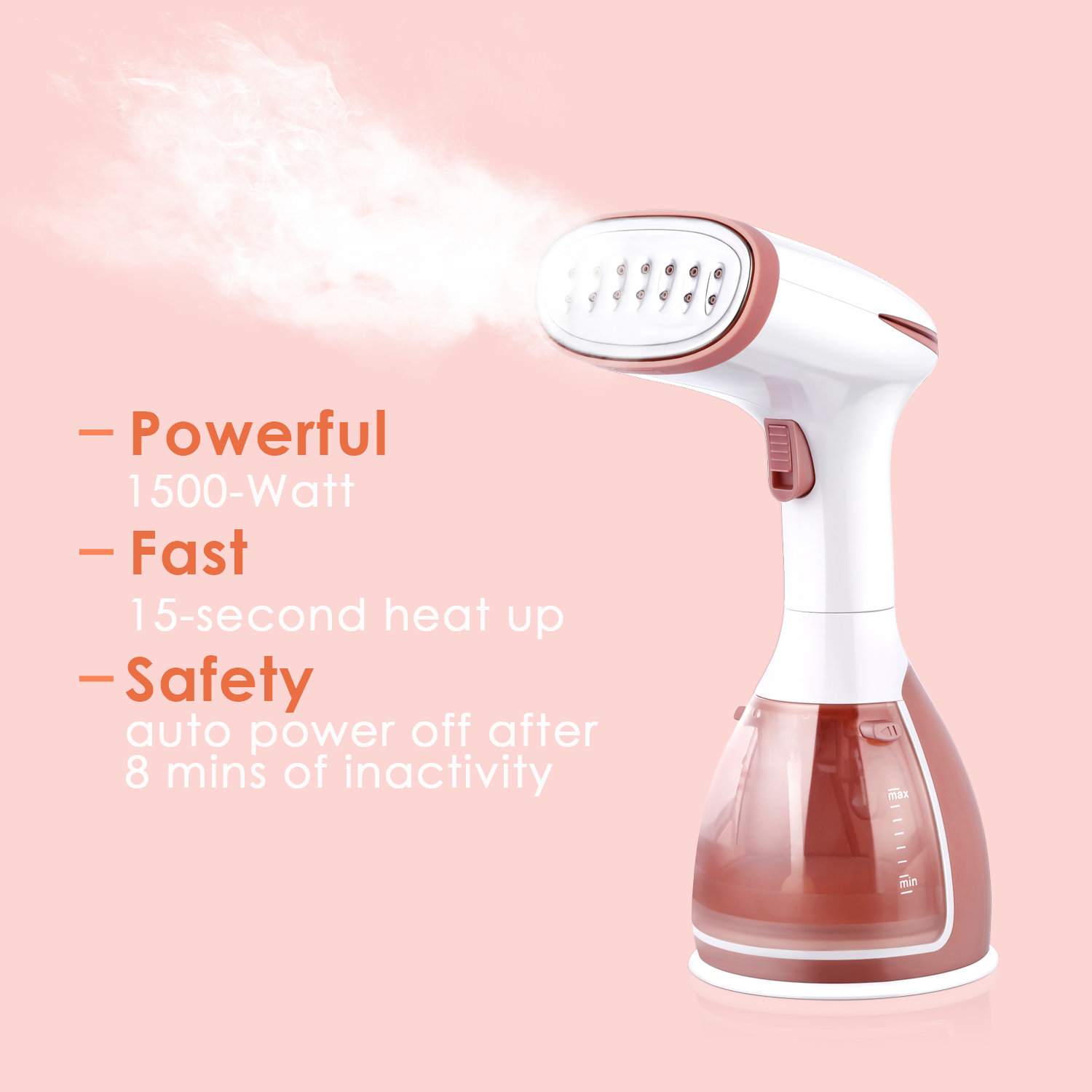 1500 watt steamer
