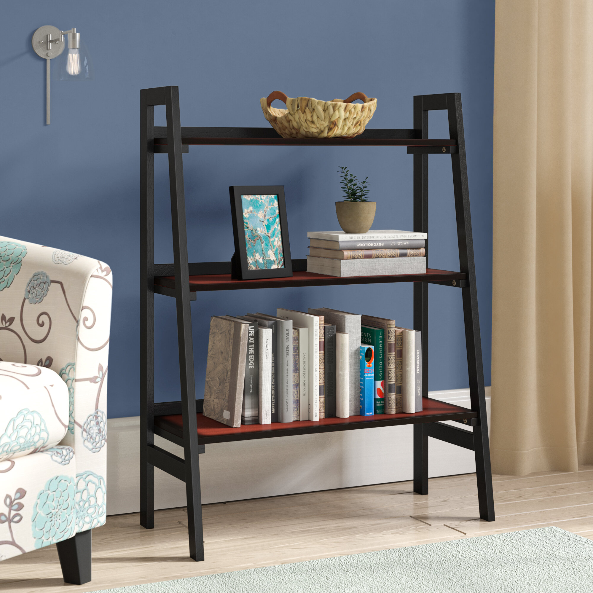 3 Tiers Floor Bedroom Shelf Creatives Free Combination Small Bookcase Bookshelf 