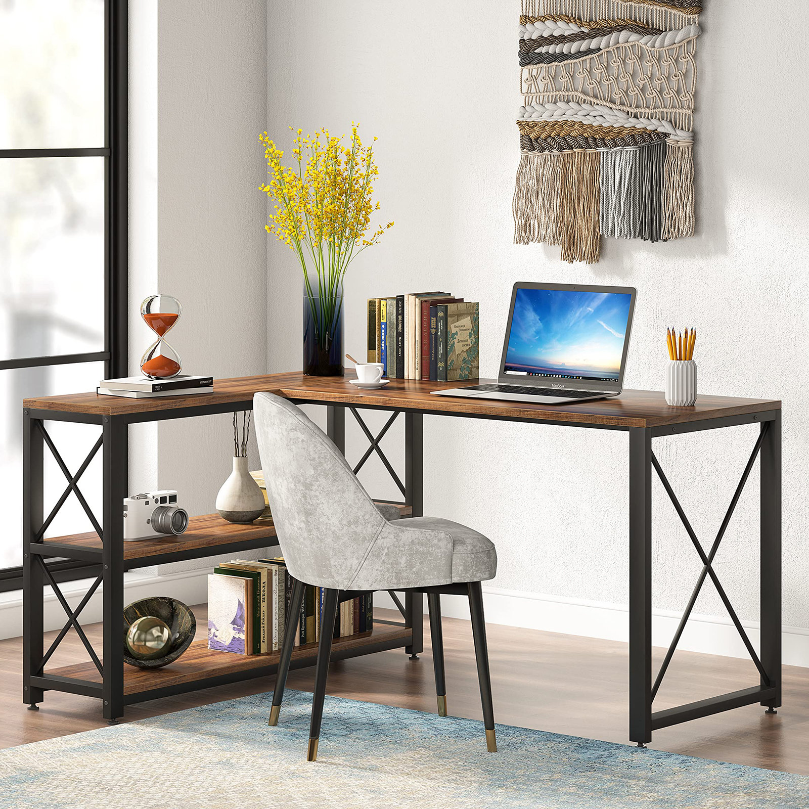 17 Stories Reversible LShape Desk Wayfair