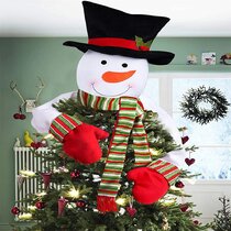 FROSTY SNOWMAN Tree Hugger Christmas Tree Topper Holiday Free shipping 
