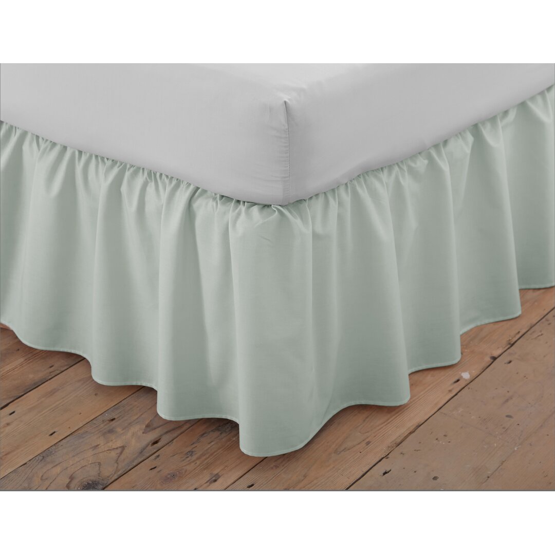 Margret 144 Thread Count Bed Valance green,white