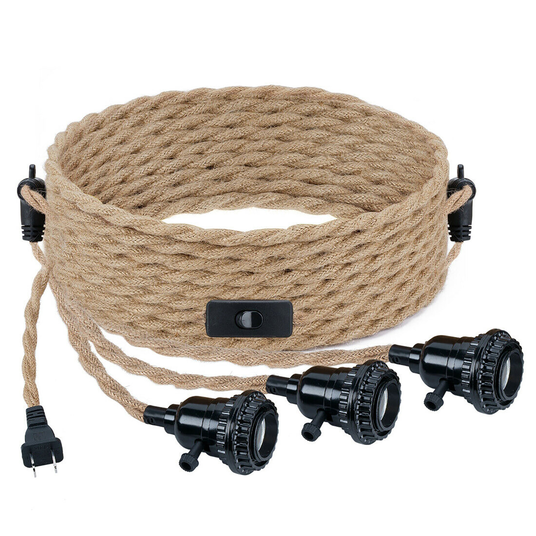 Breakwater Bay Triple Pendant Light Cord Kit With Independent Switch