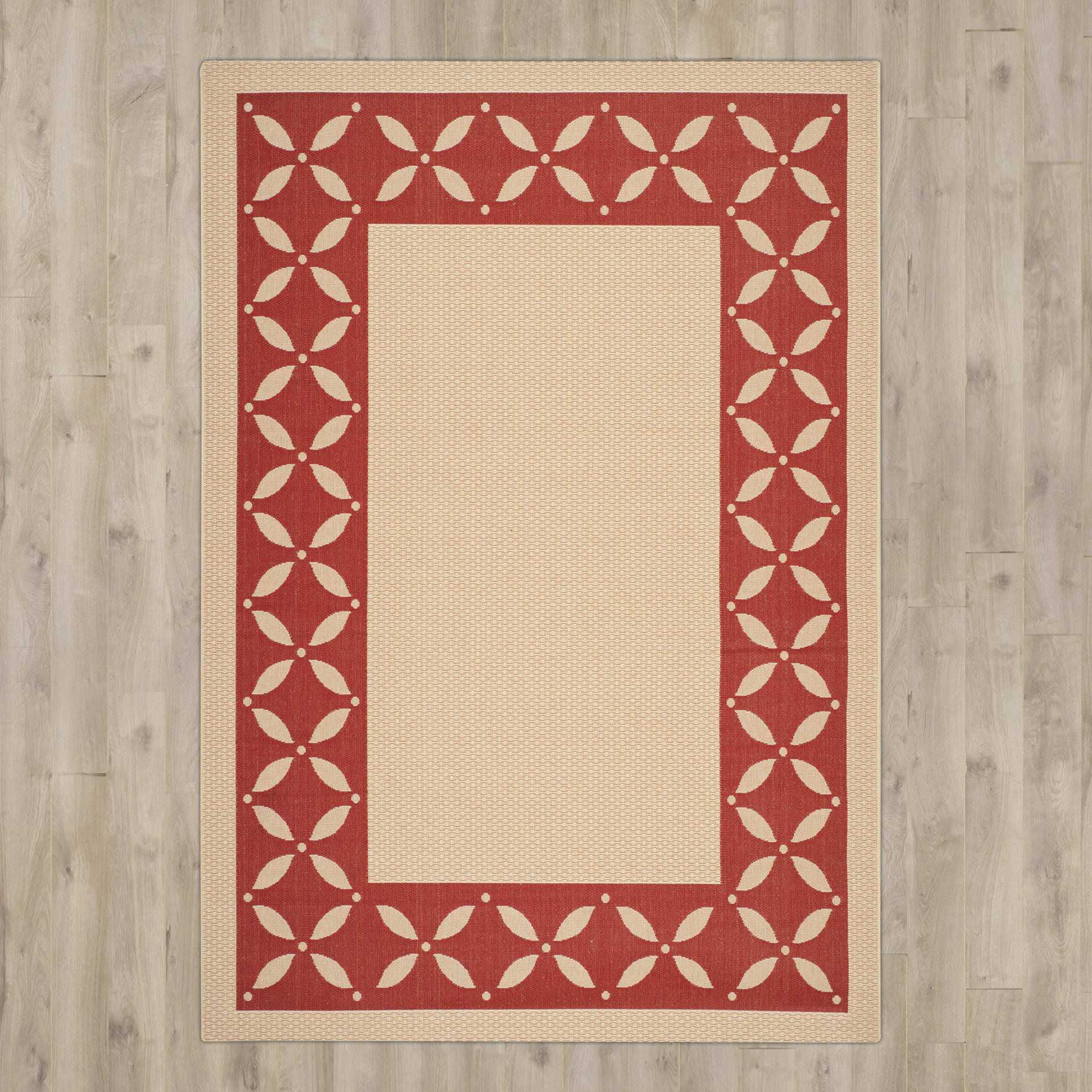 Martha Stewart Rugs Martha Stewart Mallorca Border Performance Creme