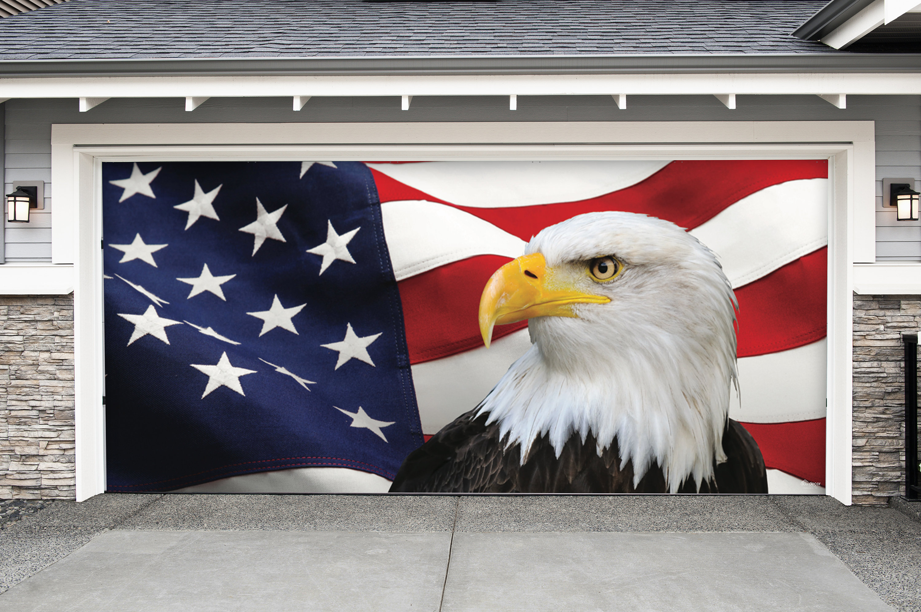 The Holiday Aisle® Patriotic Garage Door Mural & Reviews Wayfair