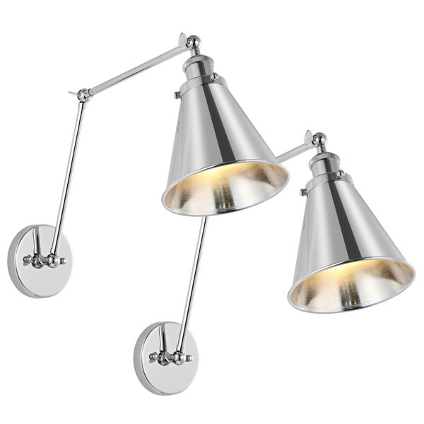 Everly Quinn Solid Brass Swing Arm Sconce | Wayfair