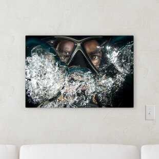 and white graffiti canvas art old school scuba diving canvas wall pictures oil art paintings for living room bedroom—50x70cm No Frame