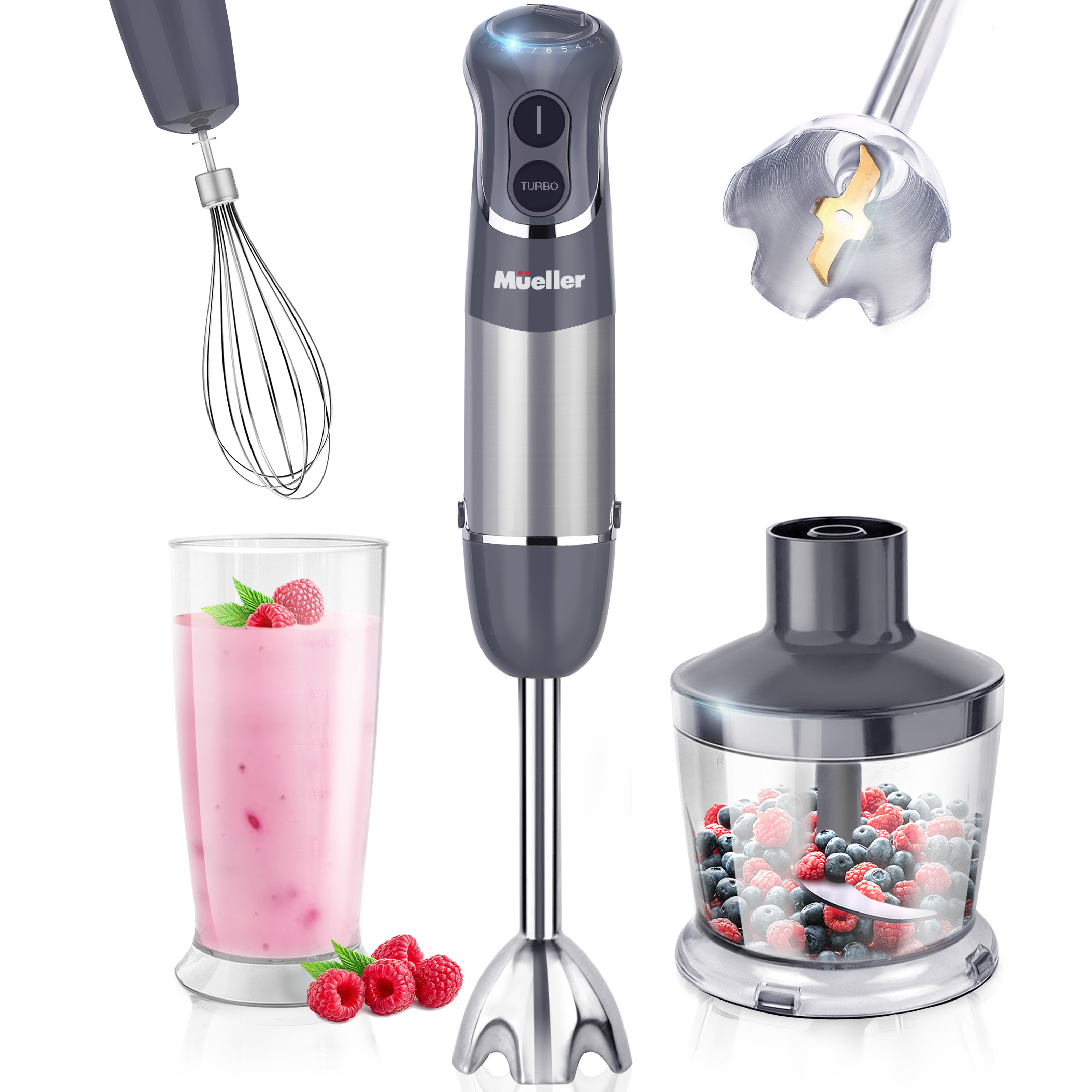 Mueller 3in1 Hand Immersion Blender & Reviews Wayfair