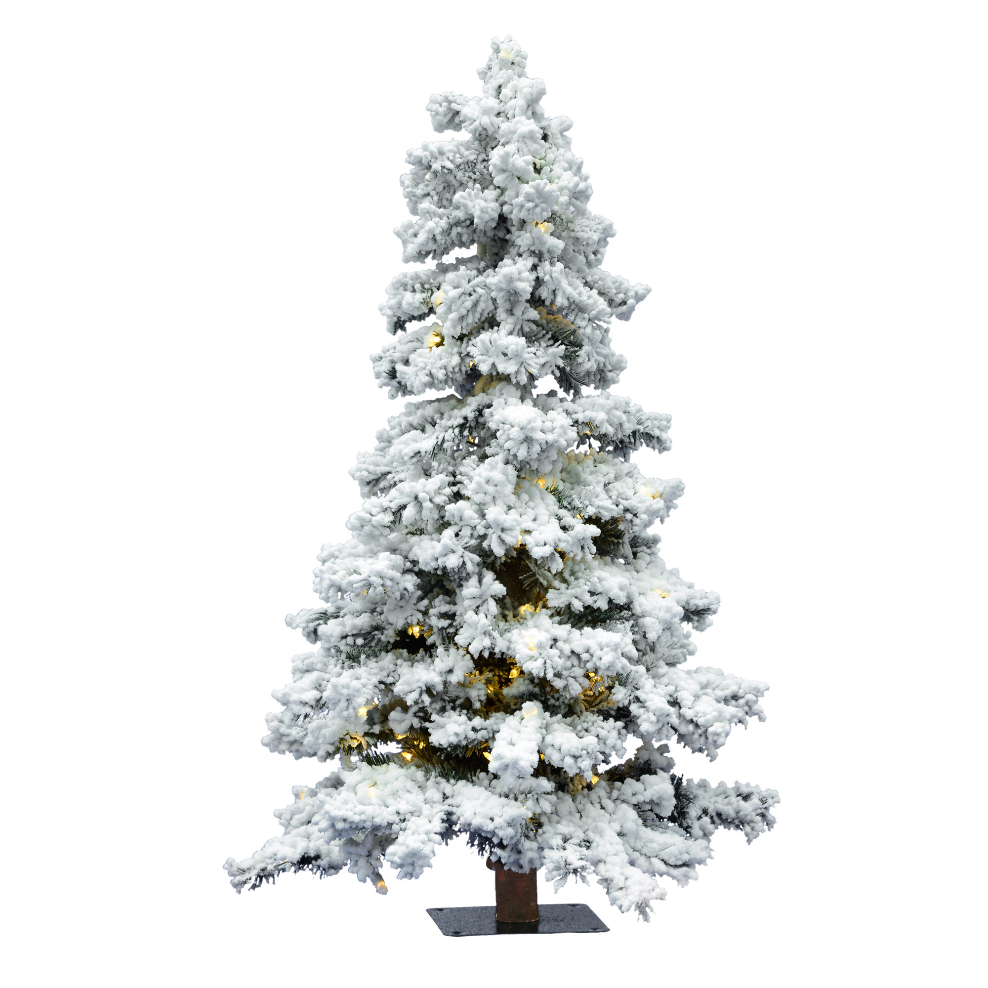 Lighted Artificial Spruce Christmas Tree