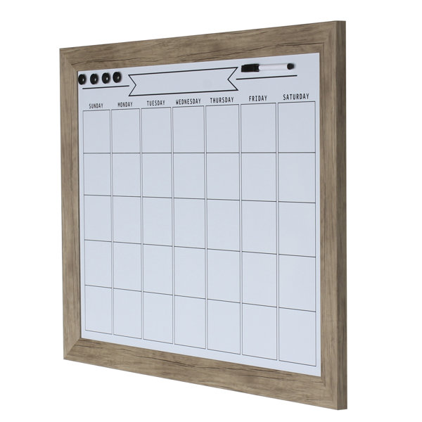 Wood Framed Wall Calendar | Wayfair