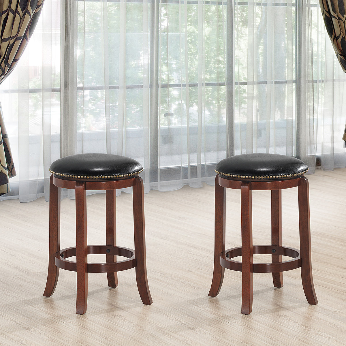 Costway Bar & Counter Swivel Stool Wayfair