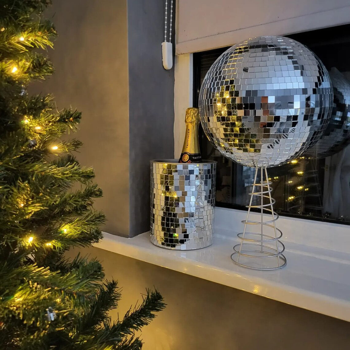 The Seasonal Aisle Disco Ball Christmas Tree Topper Wayfair.co.uk