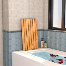 Wenko Grey Bamboo Bathroom Mat 50 x 80 cm 