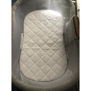 New Baby Newborn Breathable Oval 66 x 28 cm Perforated Moses Basket Mattress 