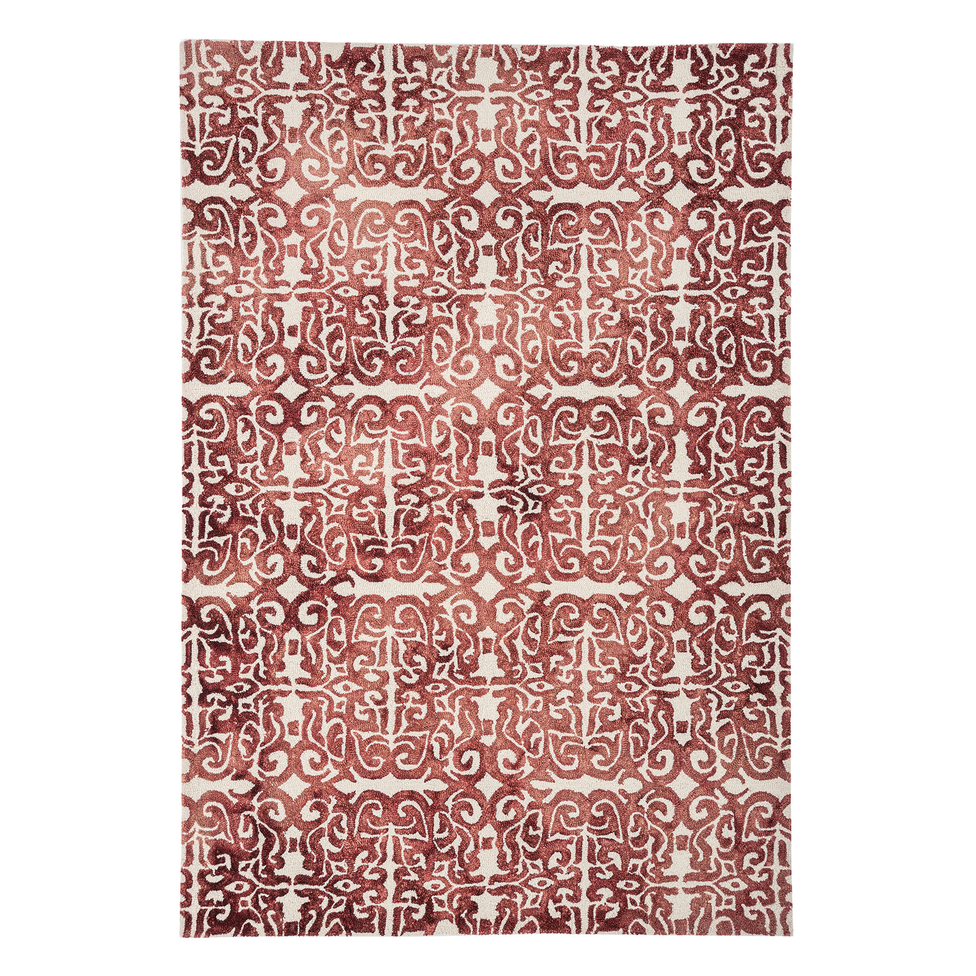 Canora Grey Jaida Handwoven Wool Red Rug Wayfair.co.uk