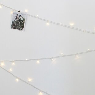 10 LED Battery Wire String Fairy Lights Warm White Wedding Party Light CA 