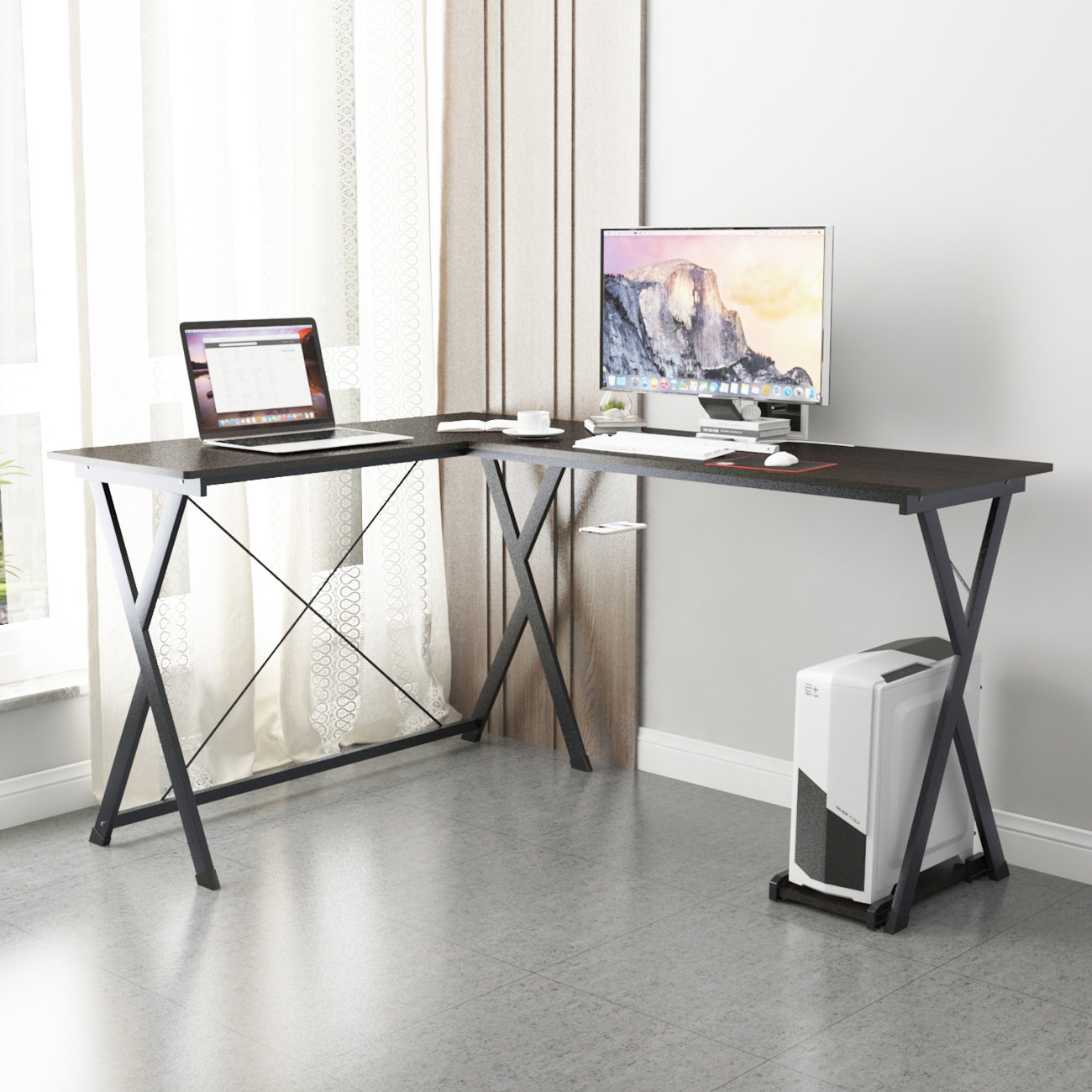 Inbox Zero LShaped Desk & Reviews Wayfair.co.uk