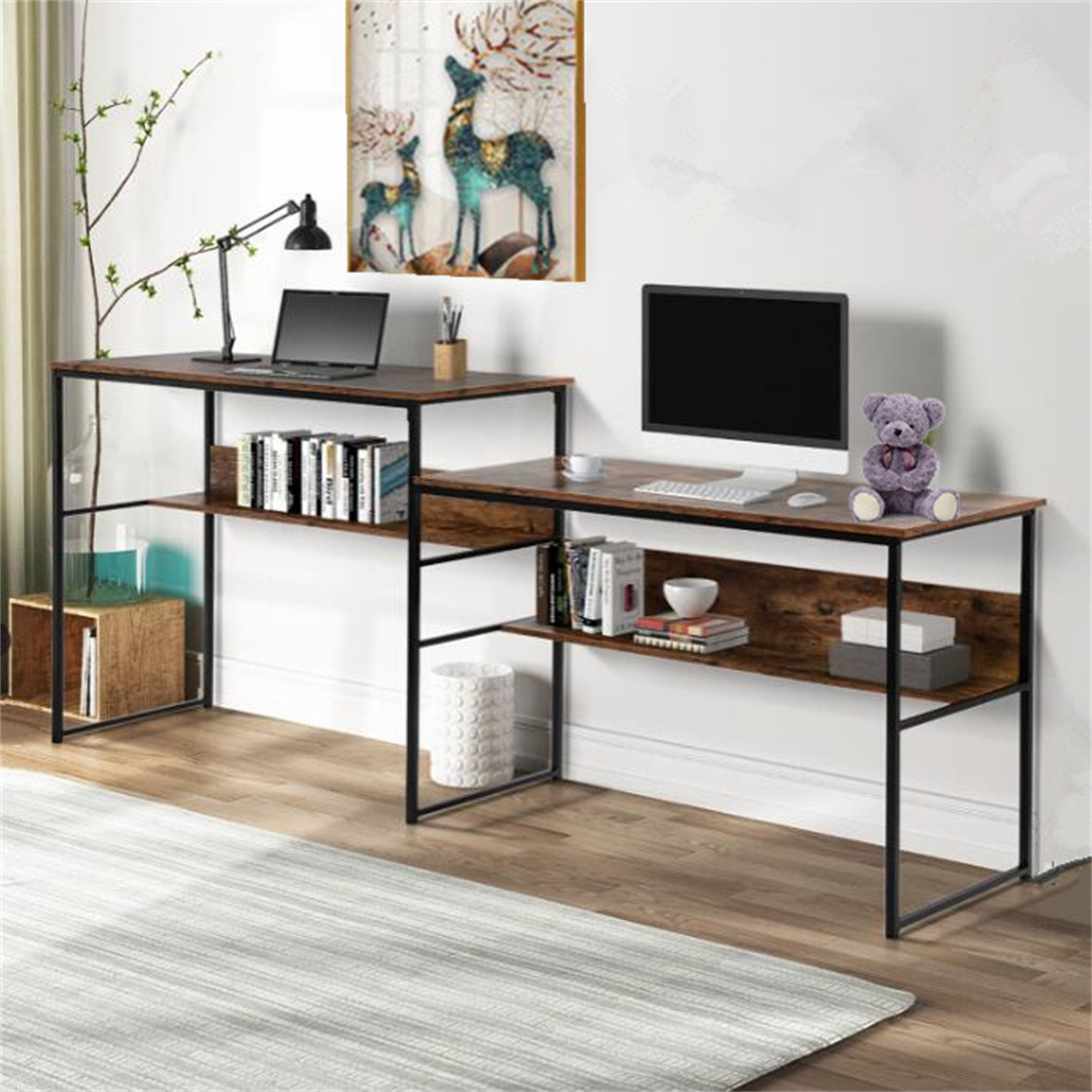 17 Stories Modern Style Home Office Desk Wayfair