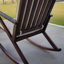 George Oliver Outdoor Gerling Rocking Solid Wood Chair with Cushions ...