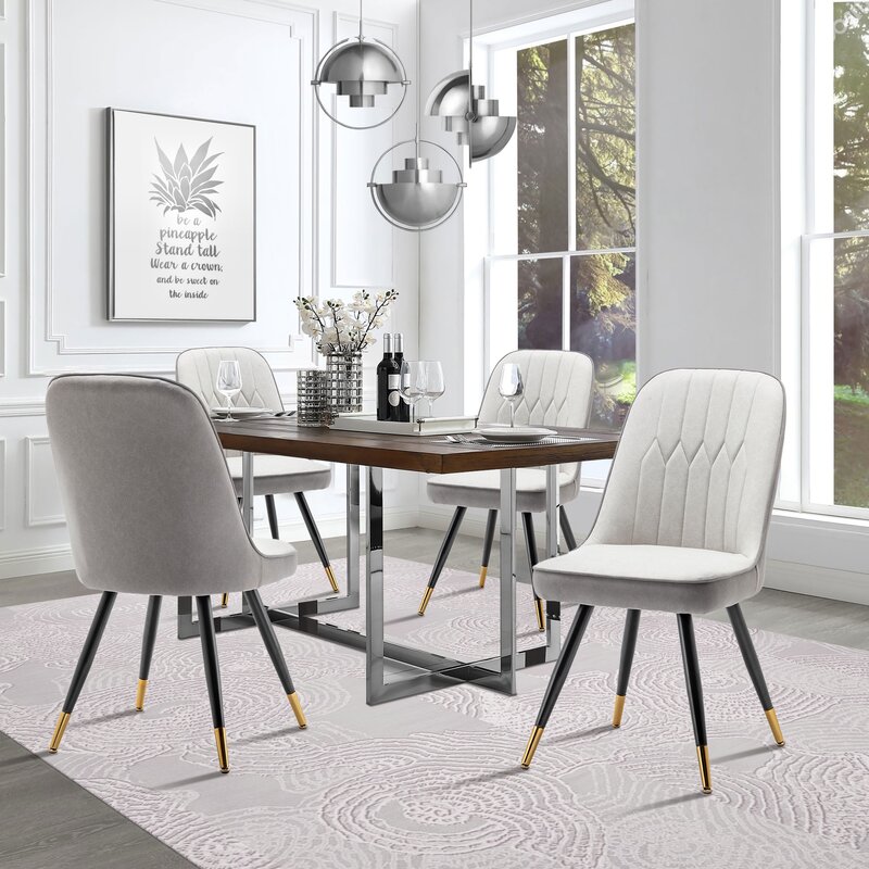 Willa Arlo Interiors Saunderstown Solid Back Side Chair & Reviews | Wayfair