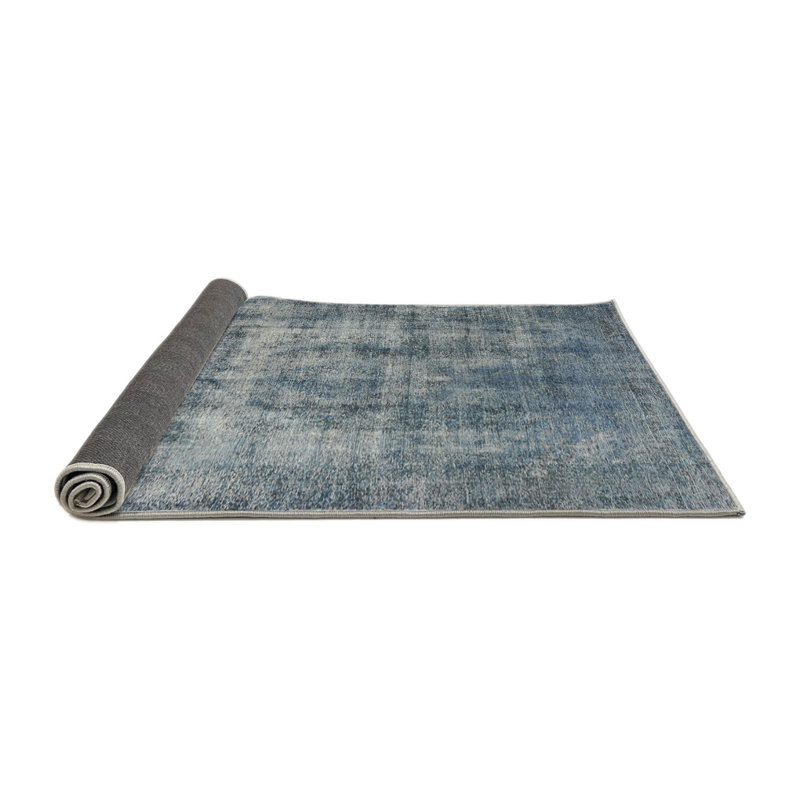 17 Stories Wool Dusty Blue Rug | Wayfair