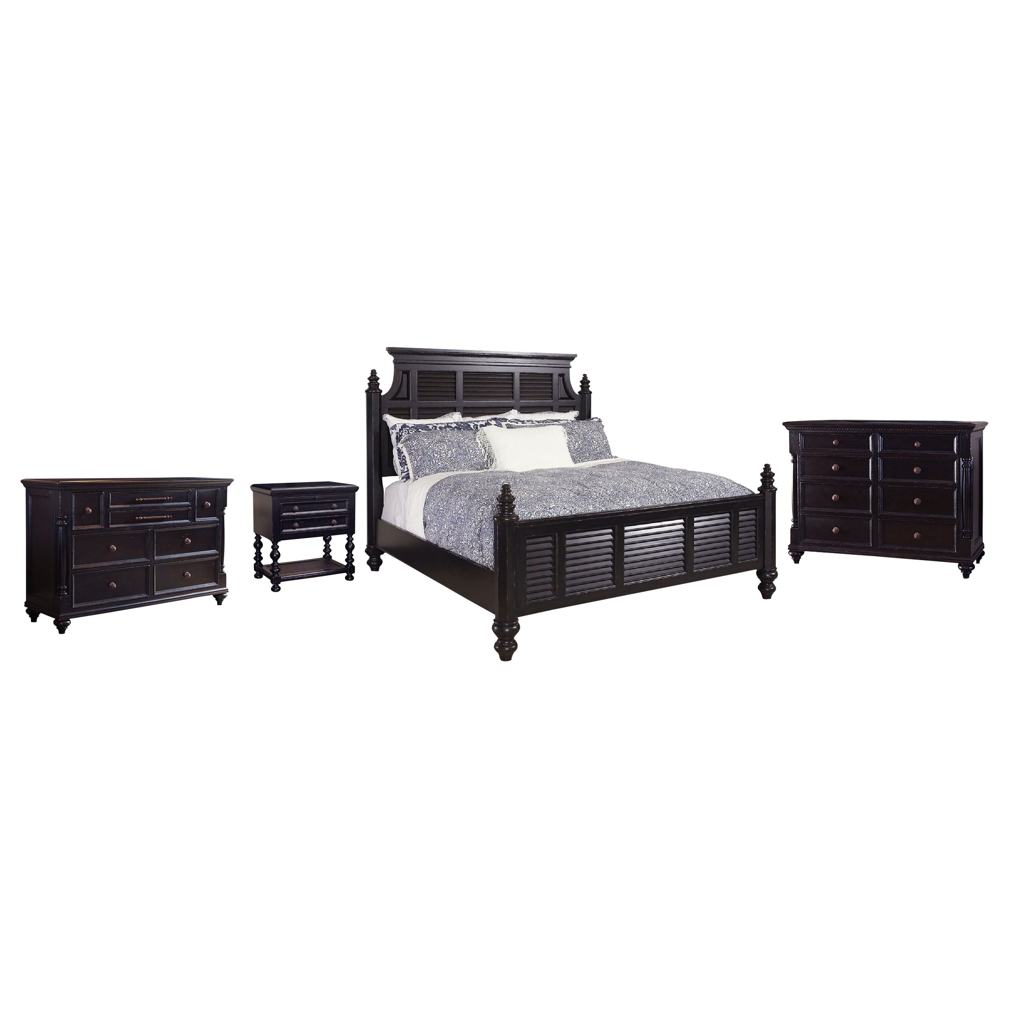 Tommy Bahama Home Kingstown Platform 4Piece Bedroom Set & Reviews