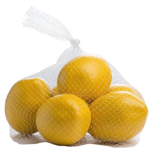 Miniature Artificial Yellow Lemons Bag of 48 1" Fake Lemon .75" 