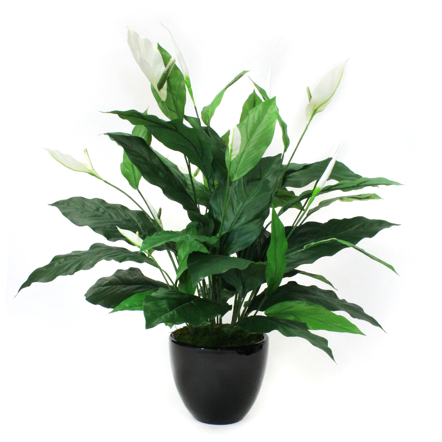 Brayden Studio® Faux Peace Lilies Floral Arrangement and Centerpiece in