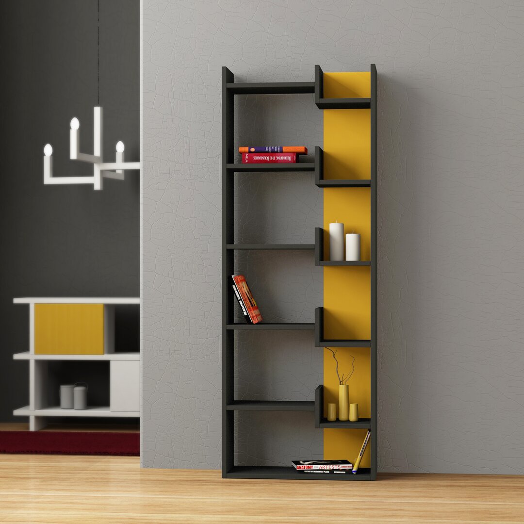 Kara Bookcase black,yellow