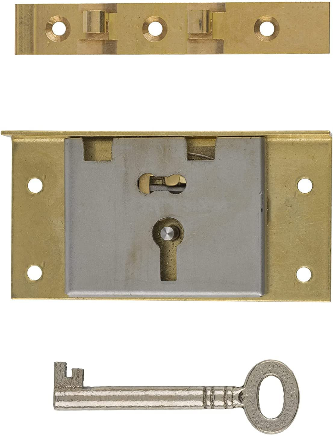 UNIQANTIQ HARDWARE SUPPLY Extra Large Brass Half Mortise Chest or Box