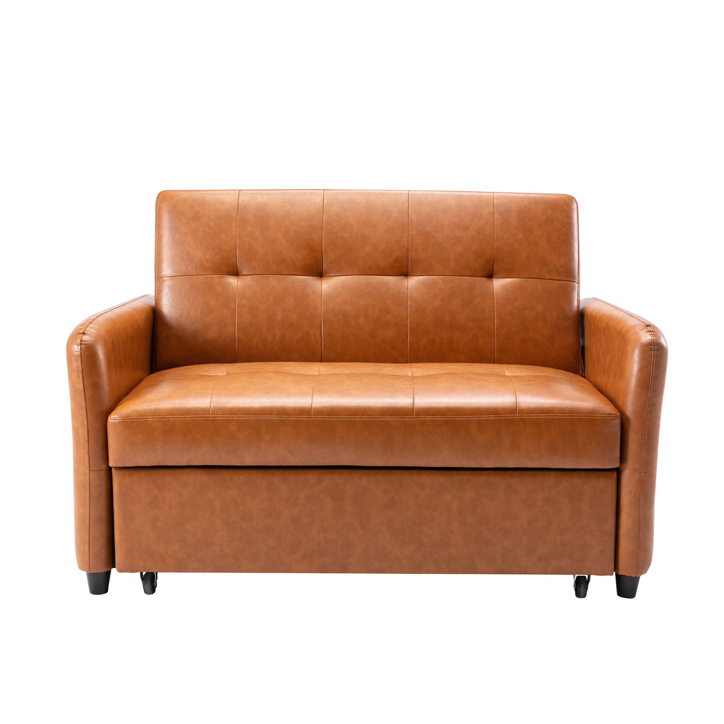 Latitude Run® Windisch 51.5'' Vegan Leather Sleeper Sofa Wayfair