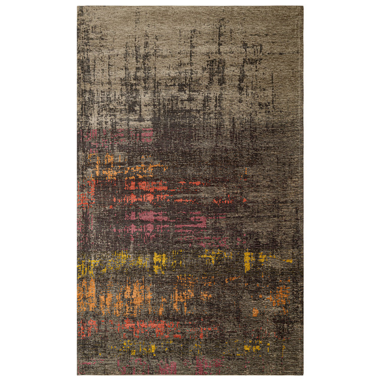Williston Forge Hartlyn Black/Red/Yellow Rug | Wayfair.co.uk