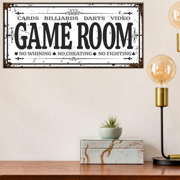 or Game Den Game Room Play Nice or Go Home  Metal Sign; Wall Decor for Mancave 