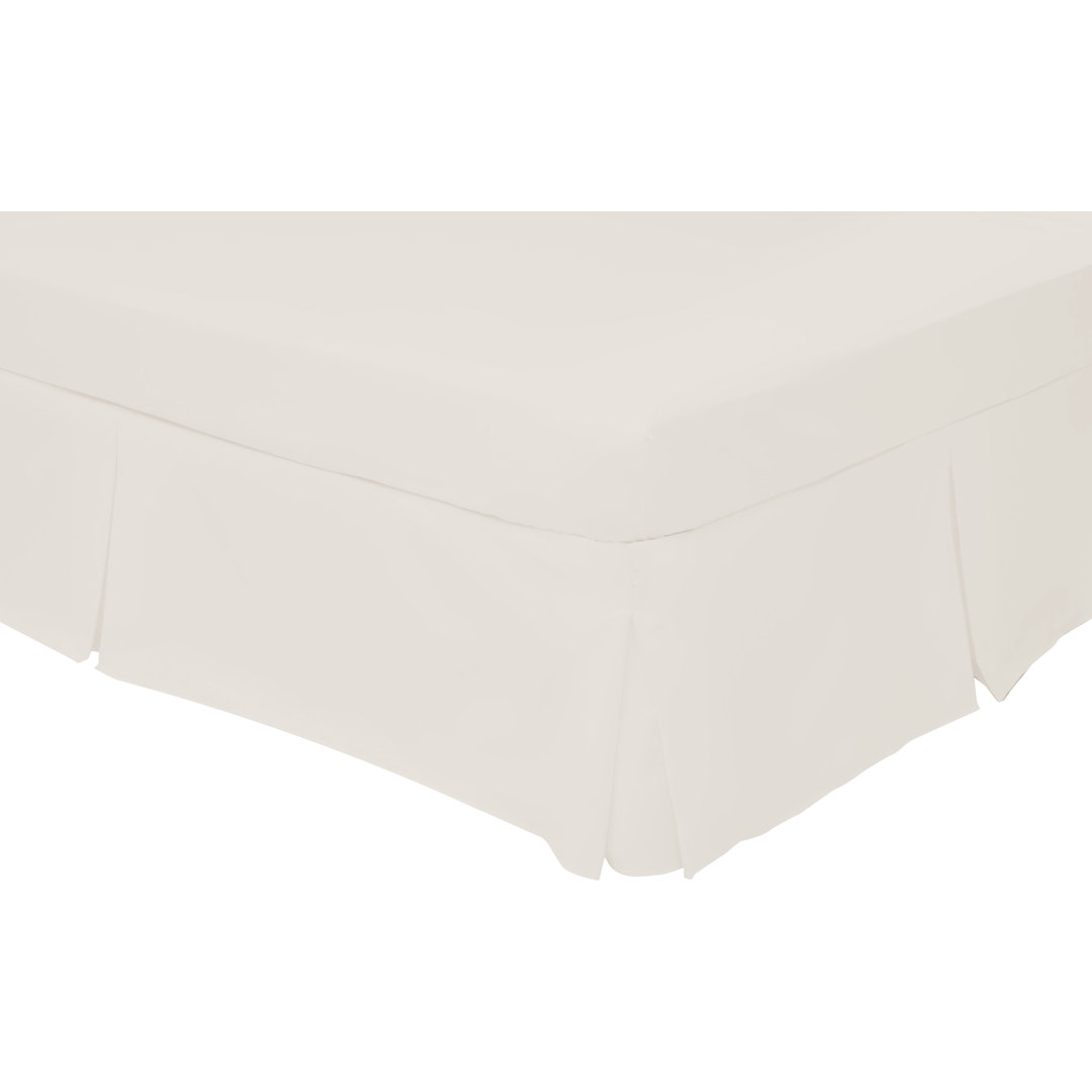 150 TC 50% Cotton 50% Polyester Range Bed Valance white