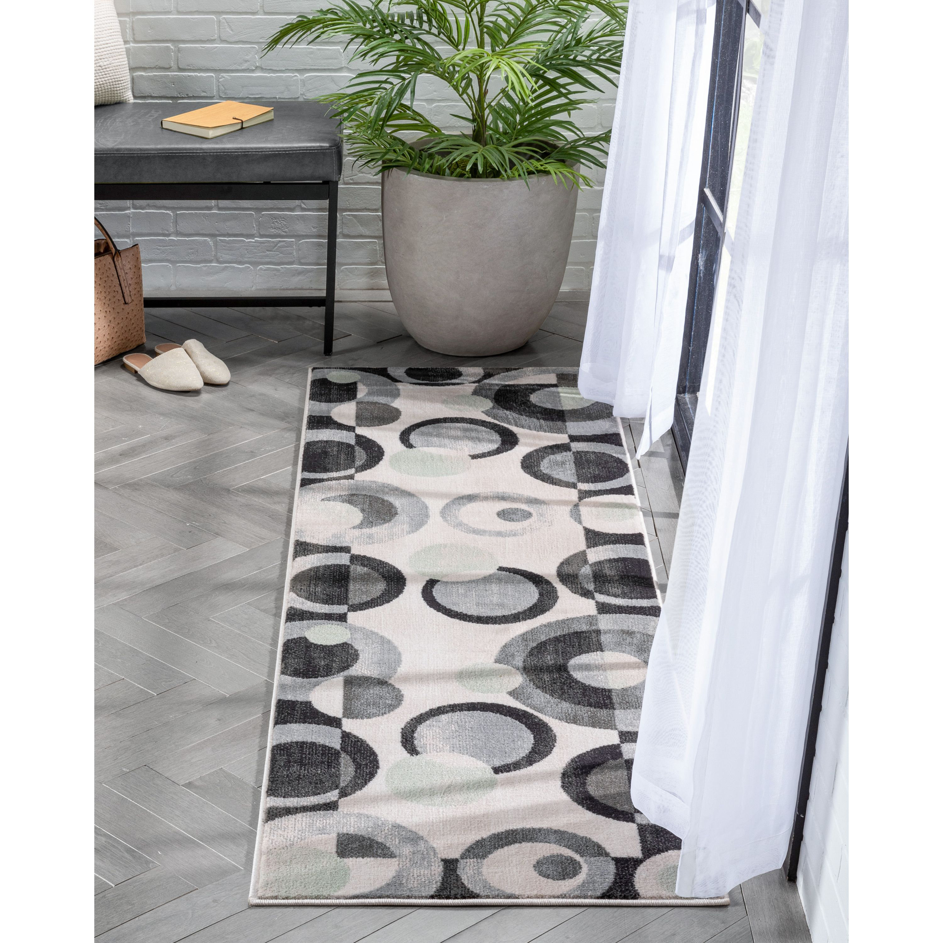 Well Woven Barclay Avi Geometric Modern Grey Green Area Rug Wayfair