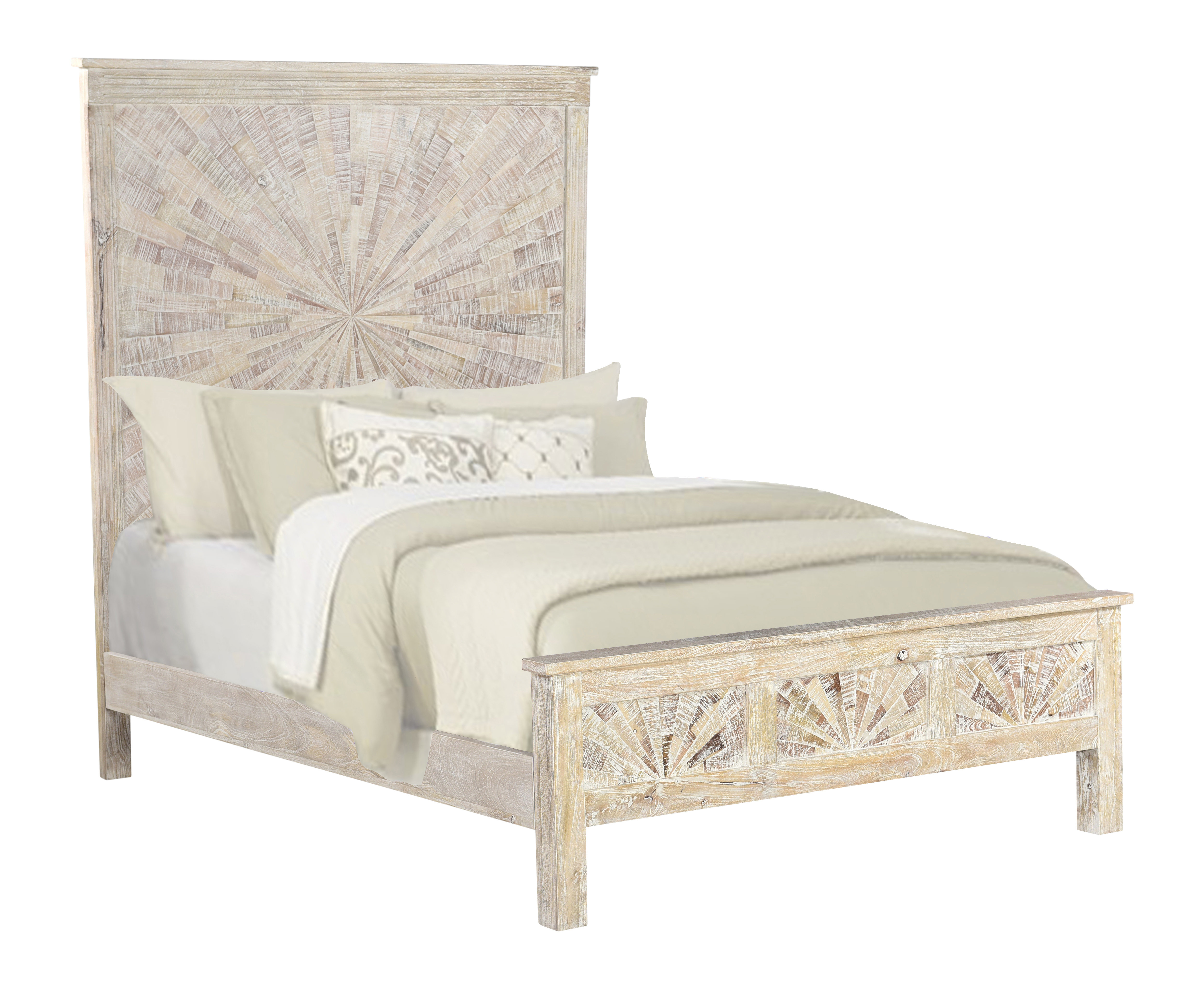 TaranDesigns Solid Wood Standard 5 Piece Bedroom Set Wayfair Canada