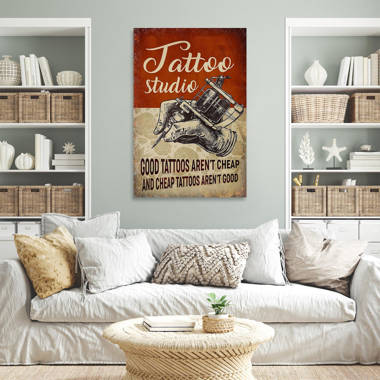Winston Porter Once Upon A Time There Was A Girl Who Really Loved Riding  And Tattoos - Wrapped Canvas Graphic Art | Wayfair