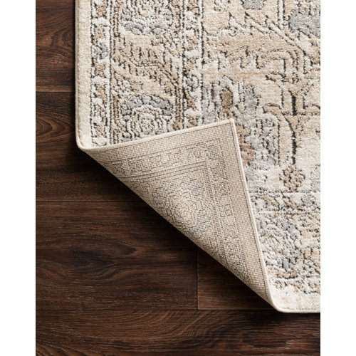 Charlton Home® Sagefield Performance Ivory/Beige/Gray/Charcoal Rug ...