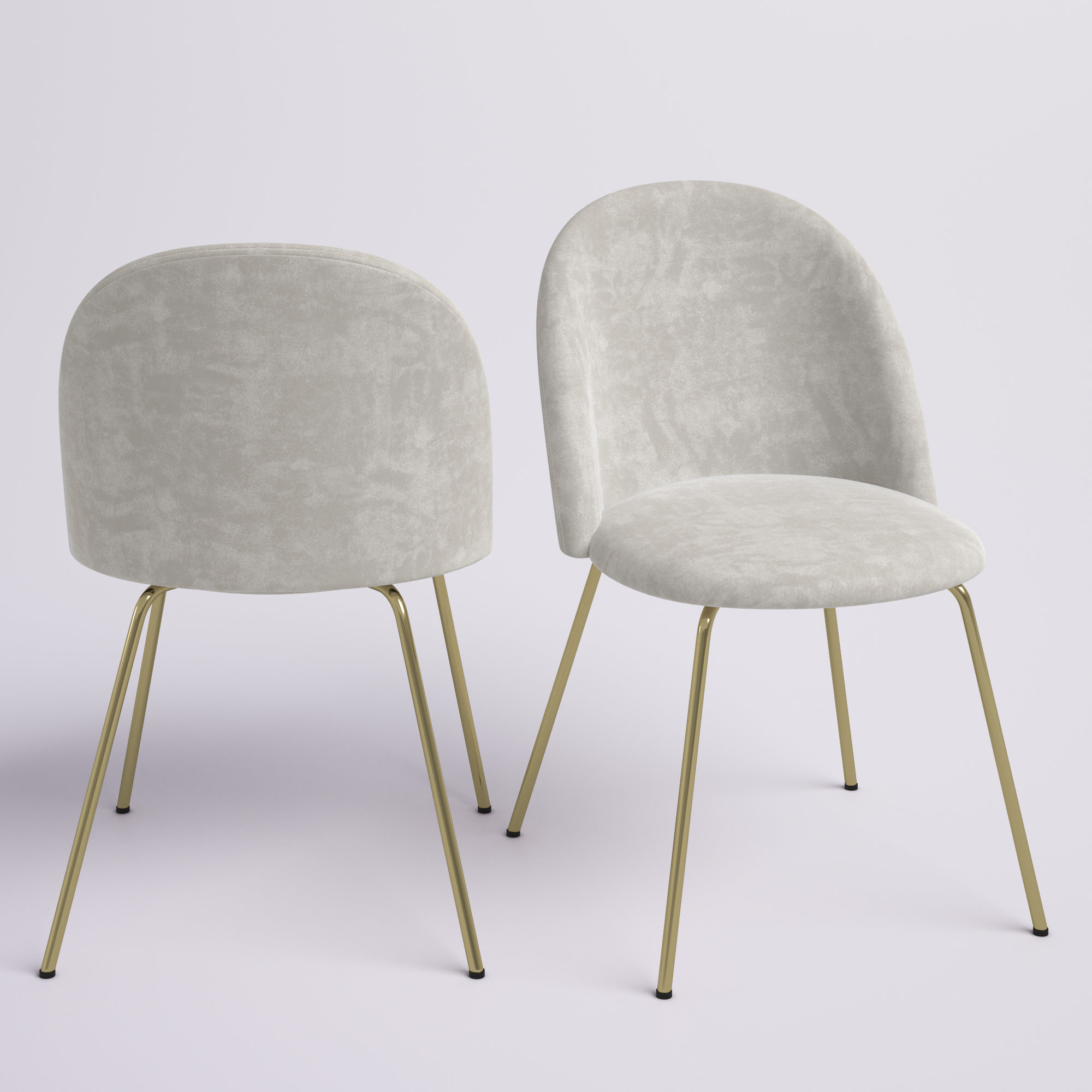 Etta Avenue™ Brandy Upholstered Velvet Side Chair & Reviews Wayfair