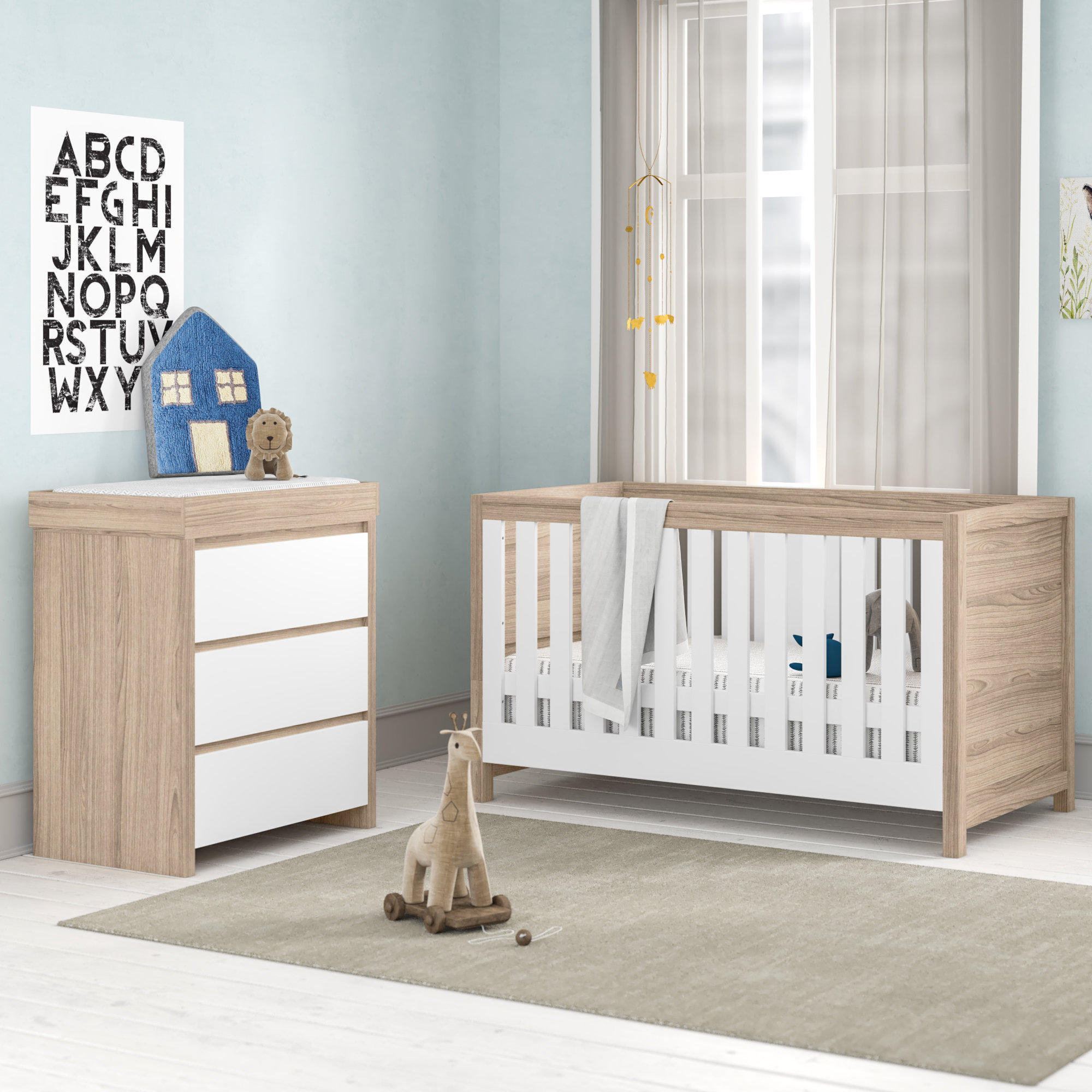 Tutti Bambini Modena Cot Bed 2Piece Nursery Furniture Set & Reviews