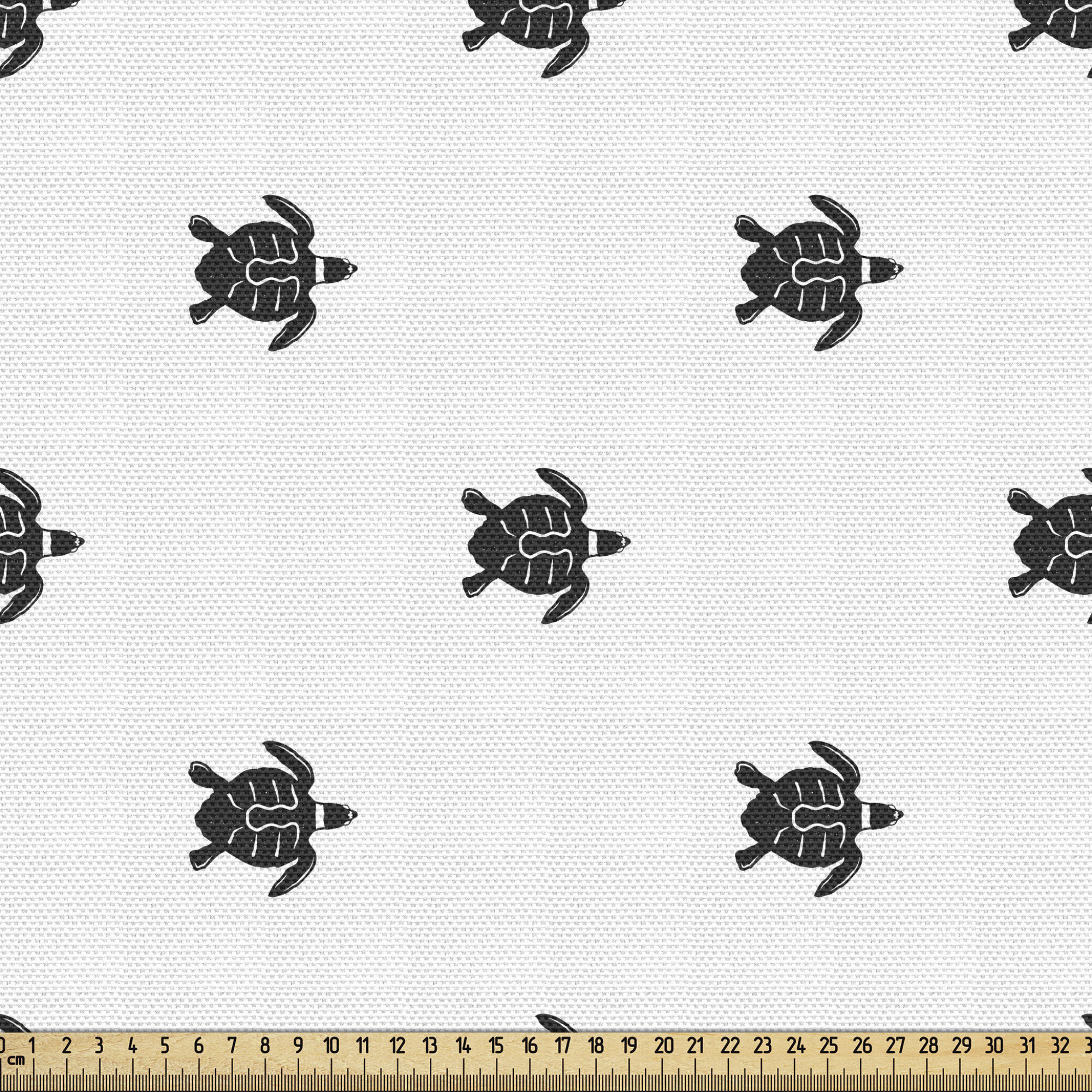 East Urban Home fab_167504_Ambesonne Turtle Fabric By The Yard, Repeated  Motifs Of Crawling Sea Animals Oceanic Exotic Layout Print, Decorative  Fabric For Upholstery And Home Accents, Charcoal Grey And White | Wayfair