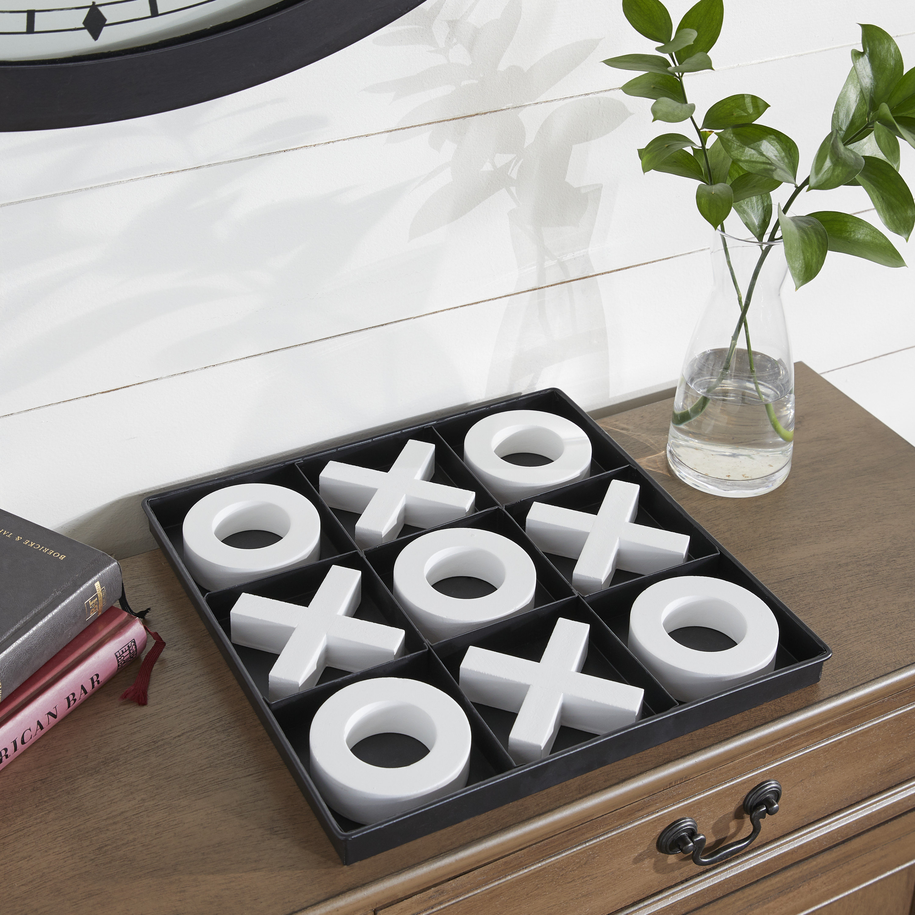 Ebern Designs Lucresha Tic Tac Toe Wooden Game Set & Reviews | Wayfair